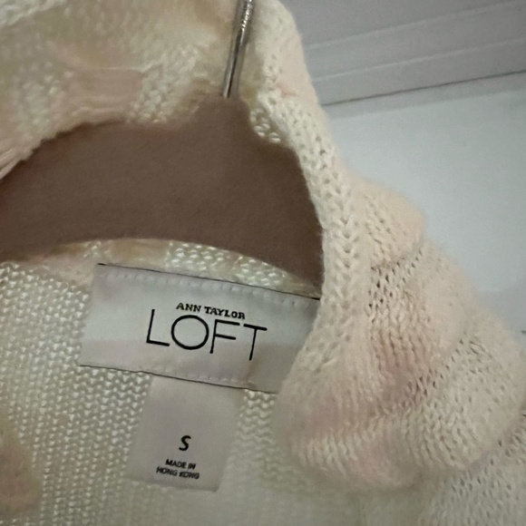 Loft Gorgeous Off White Open Front Cardigan Size s - Picture 4 of 7